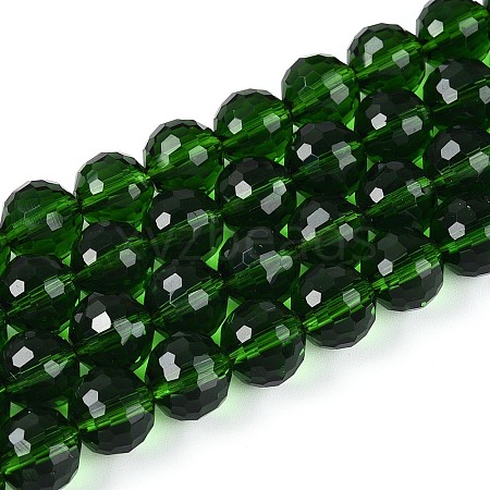 Transparent Glass Bead Strands GLAA-R095-8mm-29-1