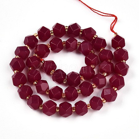 Natural Ruby Beads Strands G-T140-10-1