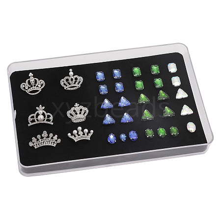 Rectangle Transparent Plastic Jewelry Trays AJEW-WH0413-11-1