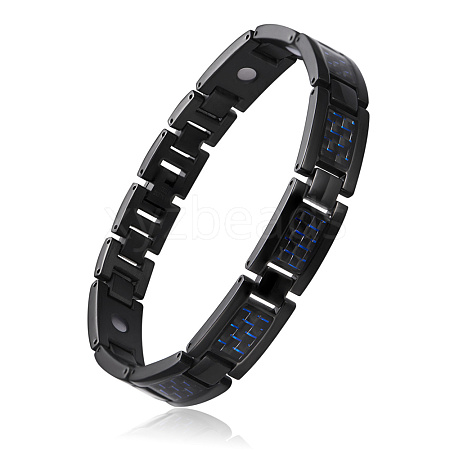 SHEGRACE Stainless Steel Panther Chain Watch Band Bracelets JB660B-1