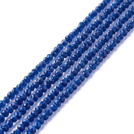 Transparent Glass Beads Strands GLAA-C019-01B-04-1