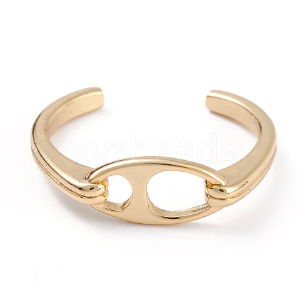 Brass Cuff Rings RJEW-B034-01G-1
