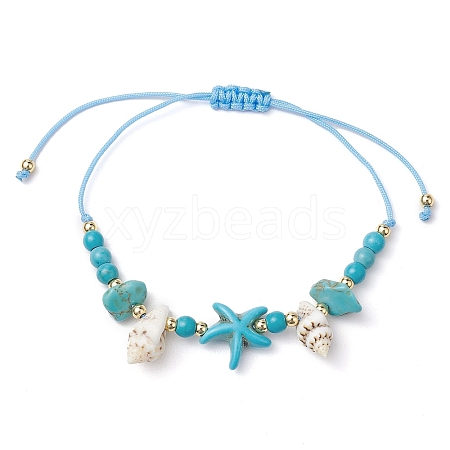 Adjustable Braided Beads Bracelets for Women BJEW-JB11164-01-1