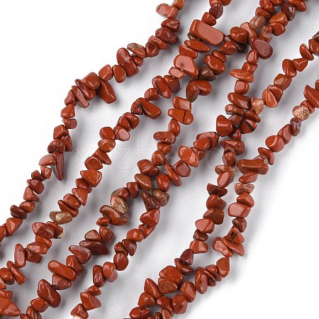 Natural Red Jasper Beads Strands G-G0003-B09-1