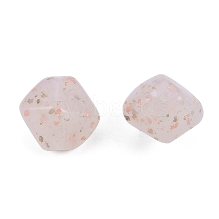 Marbled Stone Style Opaque Acrylic Beads OACR-G009-02B-1