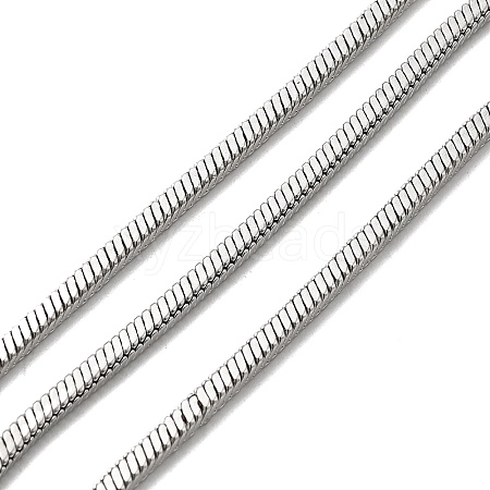 304 Stainless Steel Square Snake Chains STAS-L306-06A-P-1