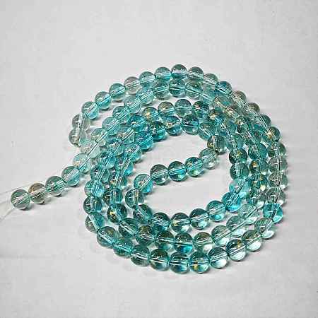 Baking Paint Glass Beads Strands DGLA-YW0002-01B-05-1