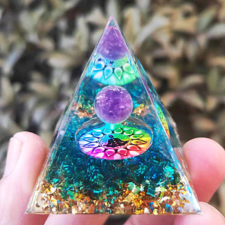 Orgonite Pyramid Resin Energy Generators WG24119-04-1