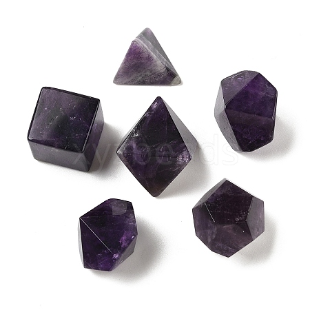 6Pcs Natural Amethyst Home Display Decorations G-L614-B01-1