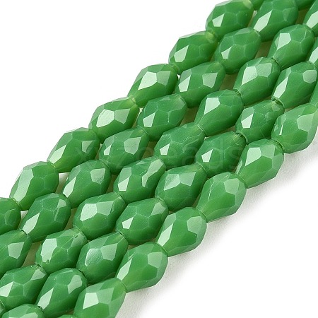 Opaque Solid Color Imitation Jade Beads Strands EGLA-N013-P4mm-D04-1