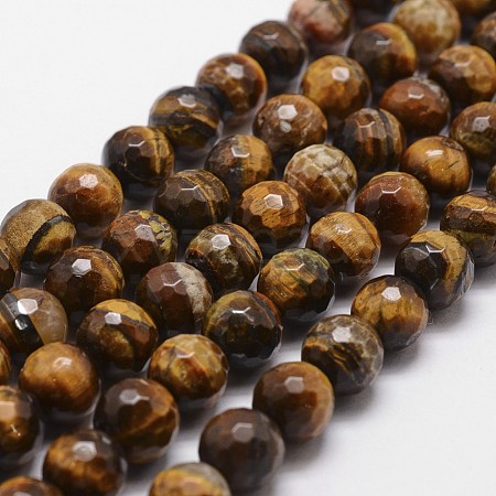 Natural Tiger Eye Beads Strands G-D840-41-6mm-1