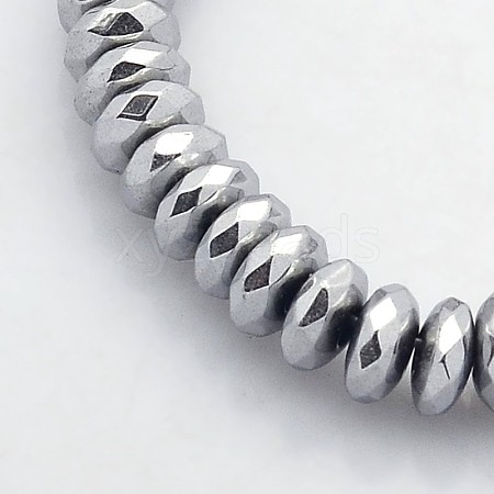Electroplate Non-magnetic Synthetic Hematite Beads Strands G-J208C-03-1