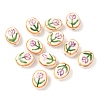 Tulip Flower Handmade Porcelain Beads X1-LAMP-D303-06A-1