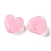 Heart Acrylic Beads TACR-C001-01G-2