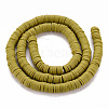 Handmade Polymer Clay Bead Strands X-CLAY-T002-6mm-55-2