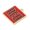 Alloy Enamel Pendants ENAM-C022-02D-G-2