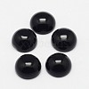 Natural Black Agate Cabochons X-G-F313-01-10mm-2