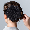 Polyester Flower Brooches JEWB-WH0021-54A-6