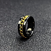 304 Stainless Steel Rotatable Chain Finger Rings for Men FS-WG60CA3-55-1