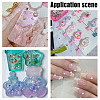 130G 10 Style Plastic Bubble Beads FIND-OC0004-04-6