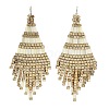Boho Seed Bead Rhombus Tassel Earrings EJEW-Z072-02C-2