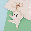 PU Leather Dancing Bear Keychain PW-WG24072-03-1