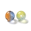 Gradient Color Transparent Resin Beads with Gold Foil RESI-A035-10B-2