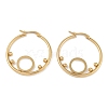 PVD Vacuum Plating 201 Stainless Steel Hoop Earrings EJEW-I309-59C-G-1