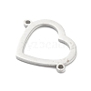 304 Stainless Steel Hollow Connector Charms STAS-P332-07P-2