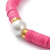 Handmade Polymer Clay Heishi Beads Stretch Bracelets BJEW-JB05759-03-2