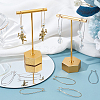 200Pcs 2 Colors Brass Hoop Earrings Findings Kidney Ear Wires KK-SP0001-30-4