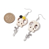 Brass Dangle Earrings EJEW-JE06039-3