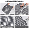 24Pcs Square PVC Plastic Anti-slip Mat for Shower Room AJEW-WA0001-88-3