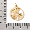 Brass Micro Pave Green Cubic Zirconia Pendants CU-CBA6344-08G-3