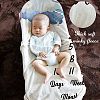 Polyester Baby Monthly Milestone Blanket for Boy and Girl AJEW-WH0407-002-4