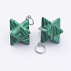 Synthetic Malachite Pendants G-E398-02F-1