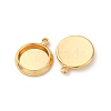 Brass Pendant Cabochon Settings KK-F898-20A-G-2
