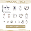 410Pcs 16 Styles Sew on Glass Rhinestone RGLA-ME0001-05-2