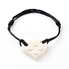 Resin Building Blocks Link Bracelets BJEW-JB06339-03-1