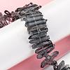 Natural Quartz Crystal Points Beads Strands G-K181-B08-4