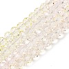 Transparent Painted Glass Beads Strands LS-DGLA-A034-T6mm-A25-2