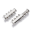 Tarnish Resistant 201 Stainless Steel Magnetic Slide Lock Clasps STAS-S079-159P-1