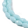 Opaque Solid Color Beads Strands EGLA-N013-P8mm-D11-3