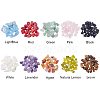 Natural Jade & Aquamarine &  Green Aventurine & White Shell & Red Jasper & Rose Quartz & Tiger Eye & Amethyst & Agate & Obsidian Chips Beads G-PH0033-03-3