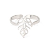 Non-Tarnish 304 Stainless Steel Cuff Rings RJEW-E063-34P-2
