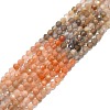 Natural Multi-Moonstone Beads Strands G-P457-A01-24-1