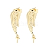 Brass Stud Earring Findings LS-KK-M326-19G-1