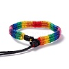 Rainbow Pride Bracelet BJEW-F422-01B-3
