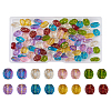 Cheriswelry 96Pcs 8 Colors Transparent Glass Beads Strands GLAA-CW0001-04-20