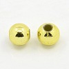 Plating Plastic Acrylic Round Beads PACR-L003-14mm-G-2